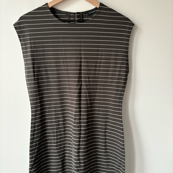 Club Monaco Polished Ponte Knit Dress Sz 10 Maxi - Picture 7 of 12